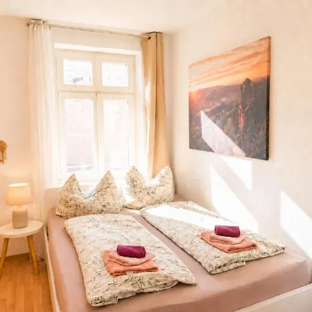 Appartement Urlaubsmagie - Farngruen - Sauna & Saisonaler Pool - F4 Sebnitz